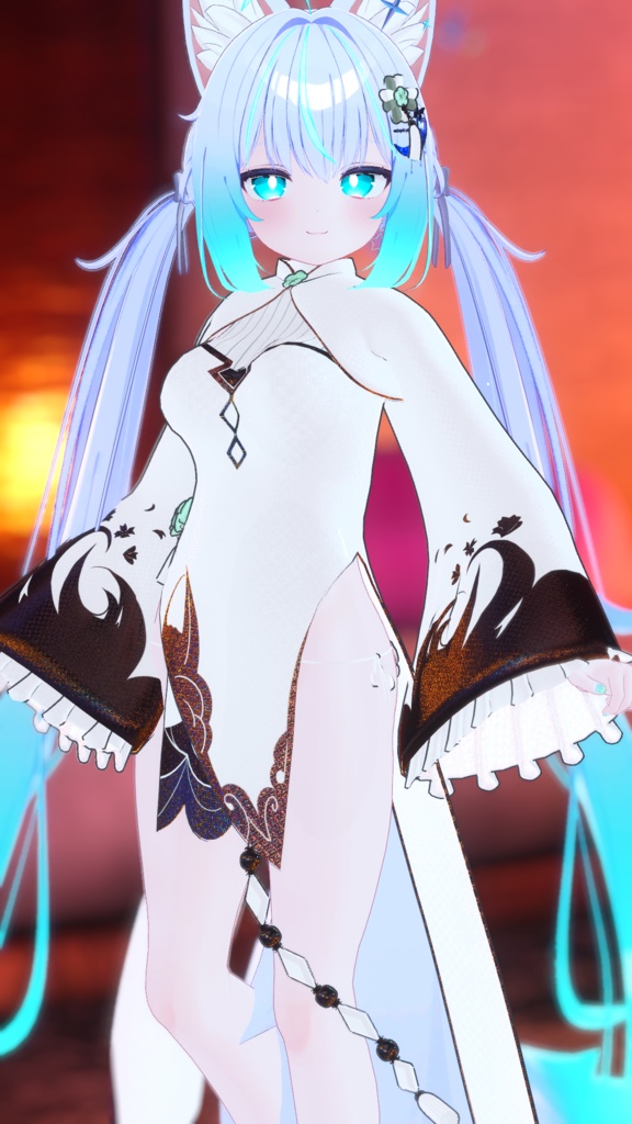 【複数アバター対応】3D衣装モデル《S・Chinese dress(チャイナ服)》