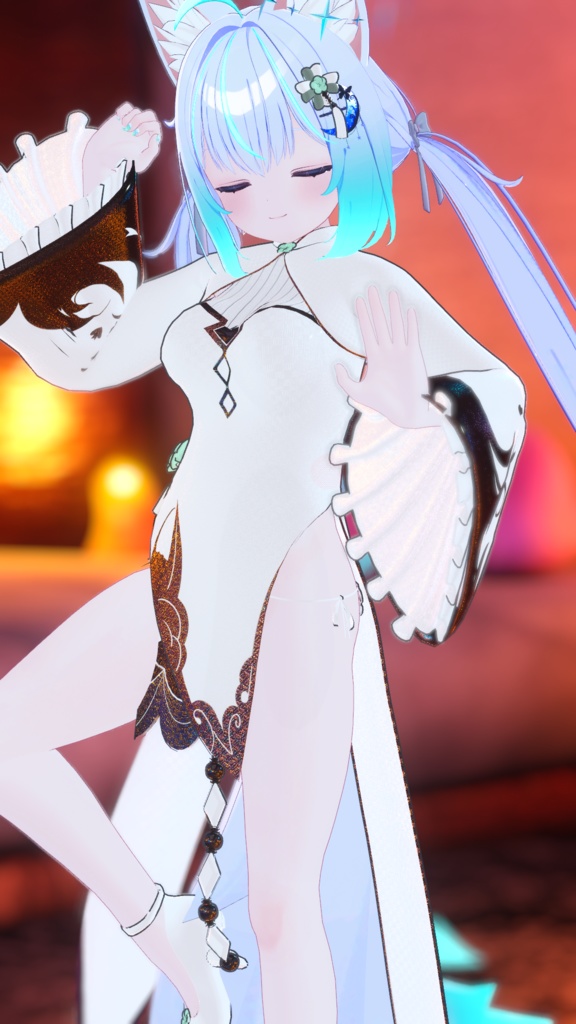 【複数アバター対応】3D衣装モデル《S・Chinese dress(チャイナ服)》