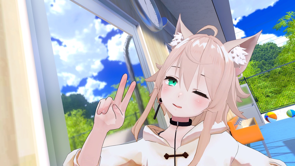 アカデミックウルフヘアー【複数アバターに使用可能】キプフェル設定済み