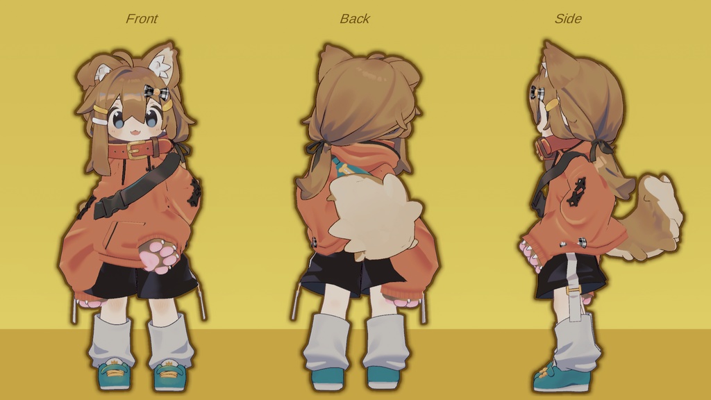 ぷにきゅっぷぱーかー《肉球が触れる!》【まめふれんず用衣装】