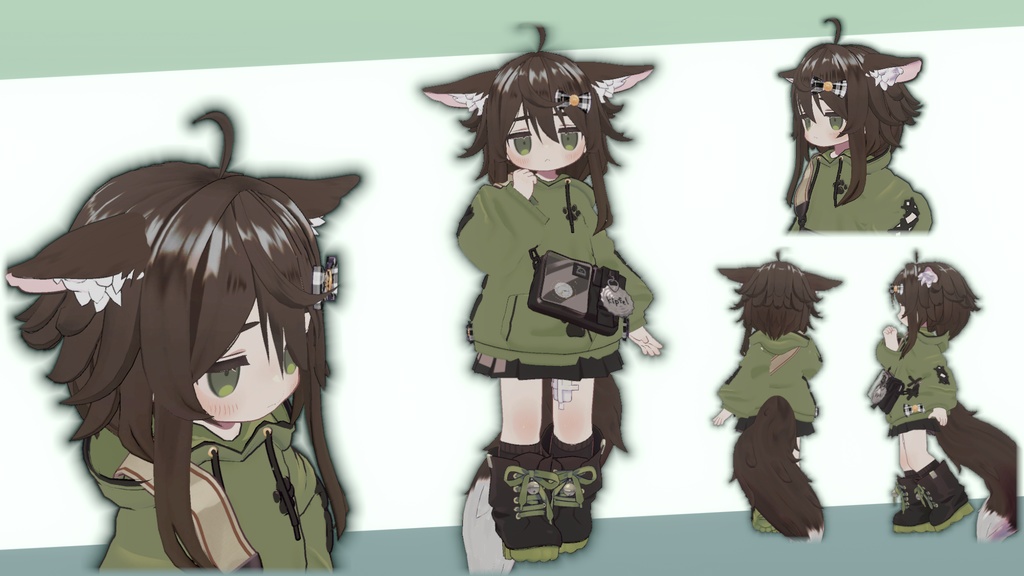 ぷにきゅっぷぱーかー《肉球が触れる!》【まめふれんず用衣装】