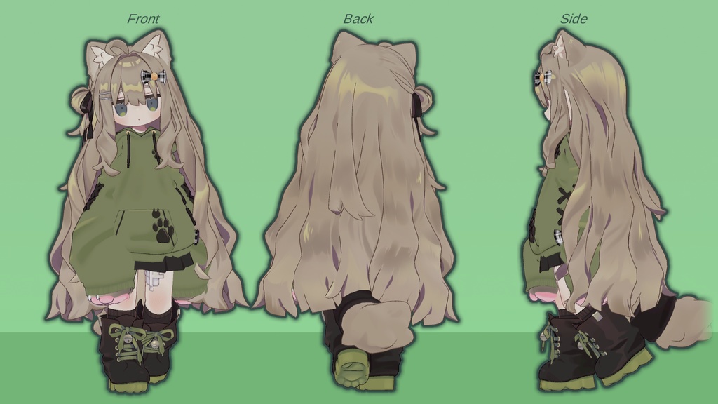 ぷにきゅっぷぱーかー《肉球が触れる!》【まめふれんず用衣装】