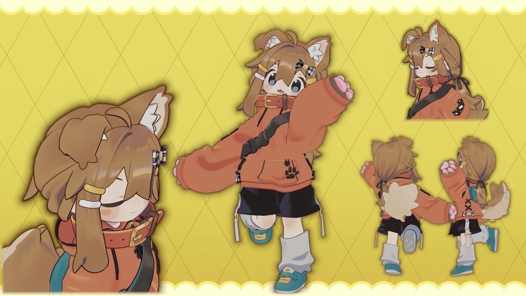 ぷにきゅっぷぱーかー《肉球が触れる!》【まめふれんず用衣装】