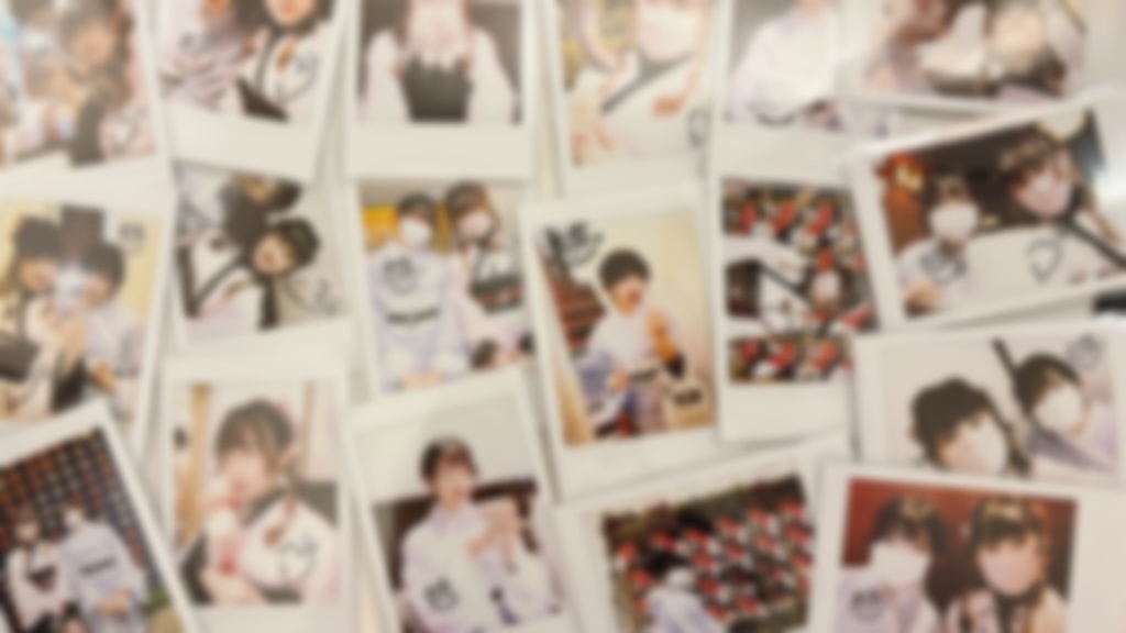 ユリマガール くろえ&きなこ 着物チェキ