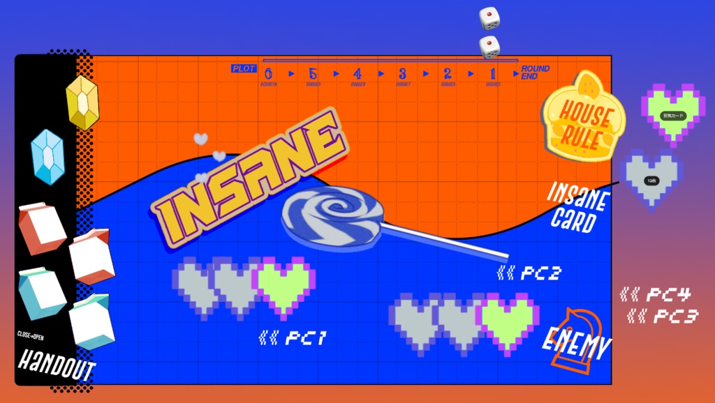 【FREE】ココフォリア部屋素材:インセイン/COC