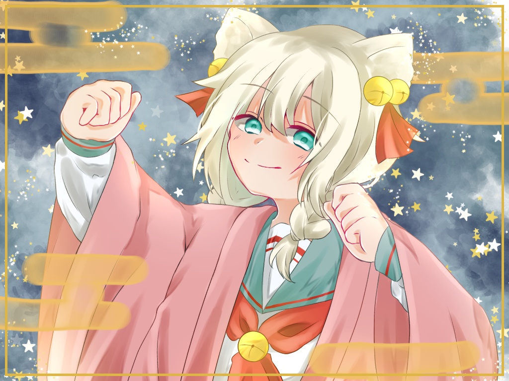 セーラー服×狐 缶バッチ