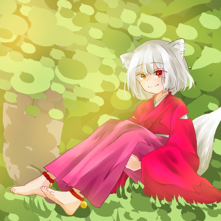 森の中の狐 缶バッチ