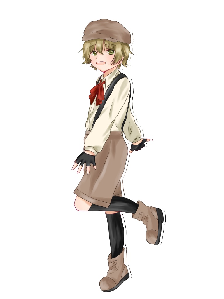 スチームパンクっぽい子のアクリルキーホルダー