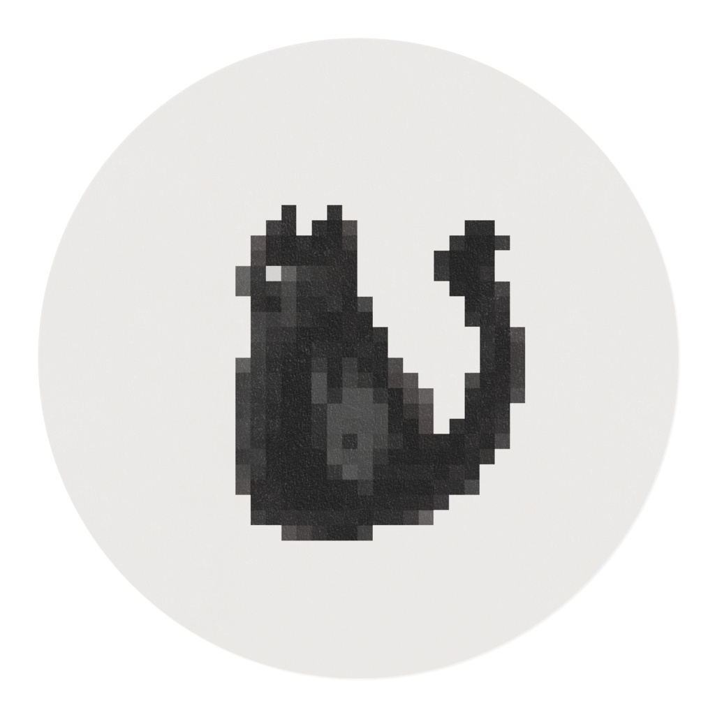 黒猫のマスキングテープ