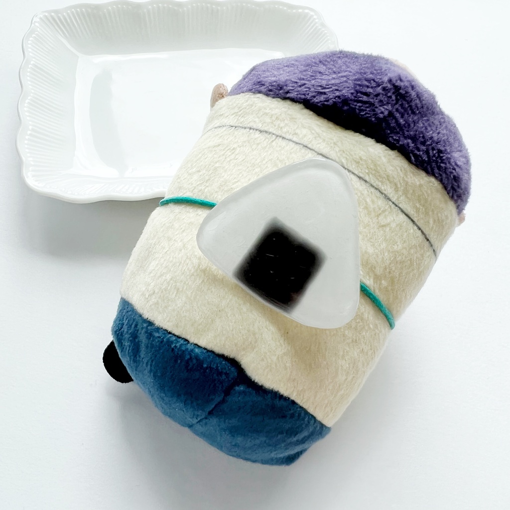 のるキャラマスコット用たわらまとめ兼迷子札「おにぎりにぎり」