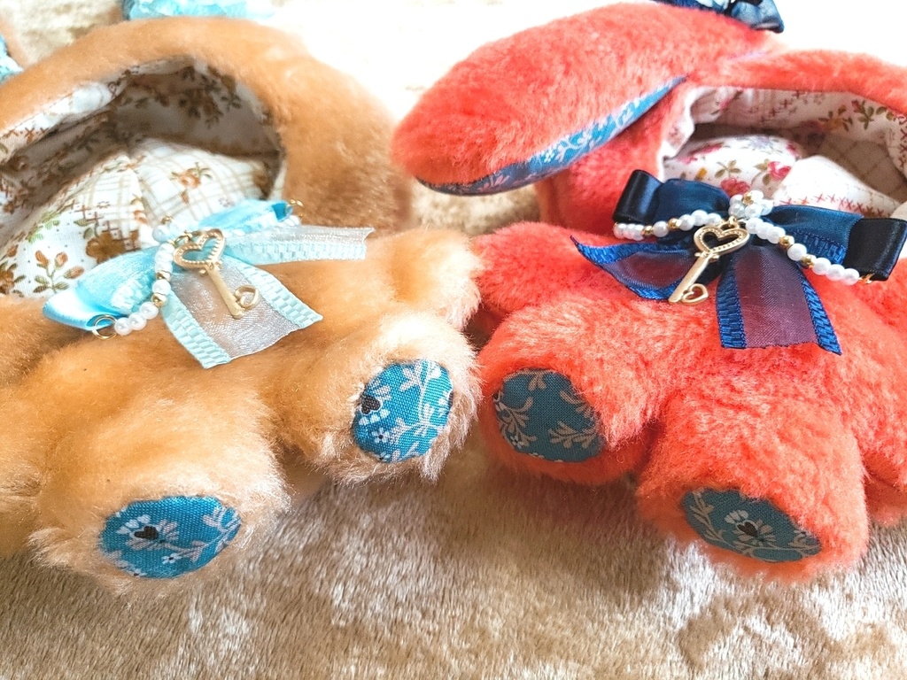 ぬい用着ぐるみ(クリーム&オレンジ)