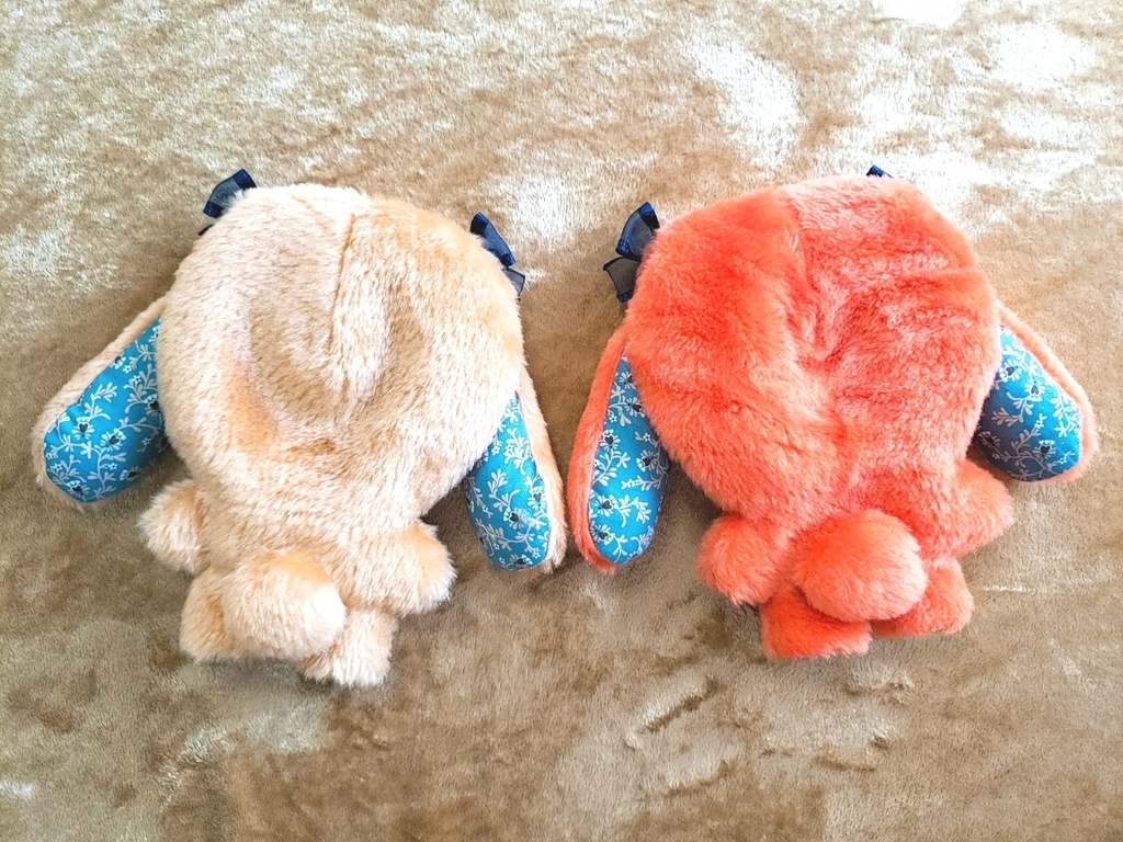 ぬい用着ぐるみ(クリーム&オレンジ)