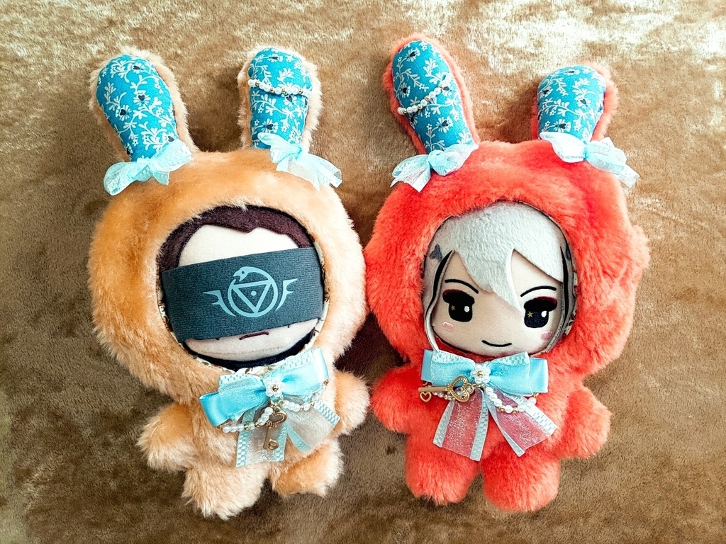 ぬい用着ぐるみ(クリーム&オレンジ)