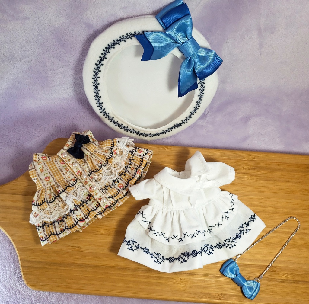 春待ちジャンパースカート&六花ワンピース&ベレー帽