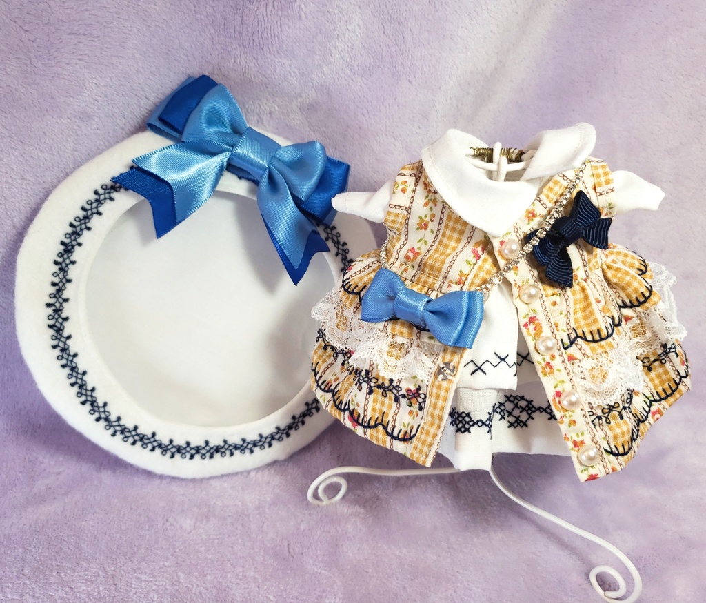 春待ちジャンパースカート&六花ワンピース&ベレー帽