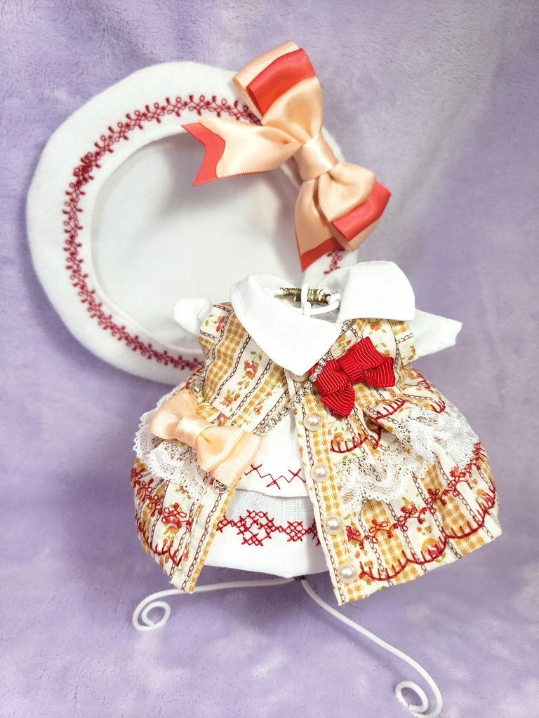 春待ちジャンパースカート&六花ワンピース&ベレー帽