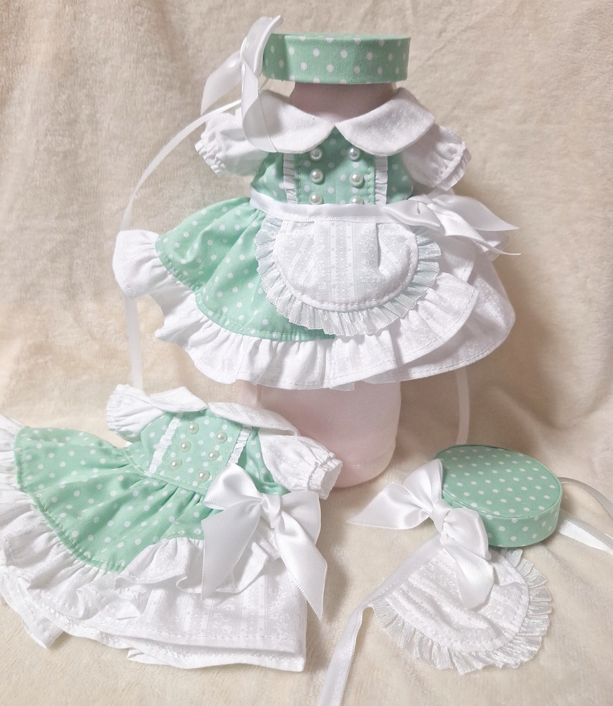 【無属性ぬい】アシンメトリースカートワンピ【棉花娃娃】