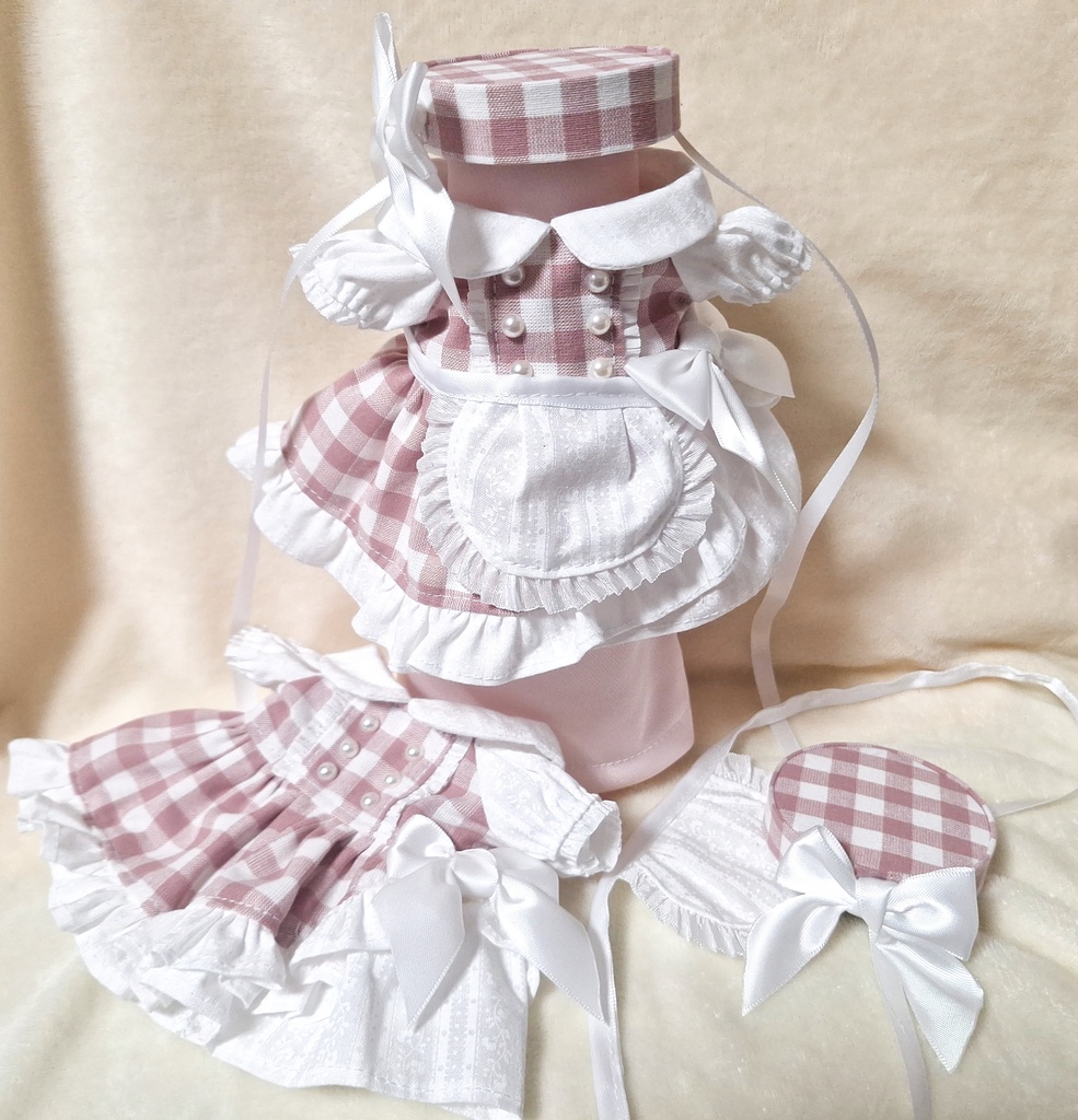 【無属性ぬい】アシンメトリースカートワンピ【棉花娃娃】