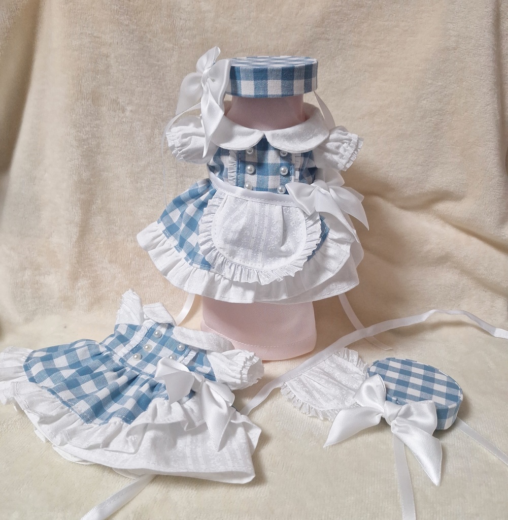 【無属性ぬい】アシンメトリースカートワンピ【棉花娃娃】