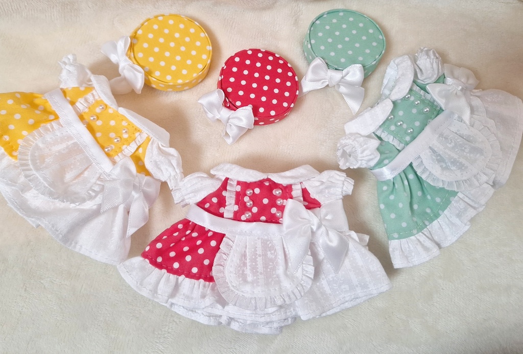 【無属性ぬい】アシンメトリースカートワンピ【棉花娃娃】