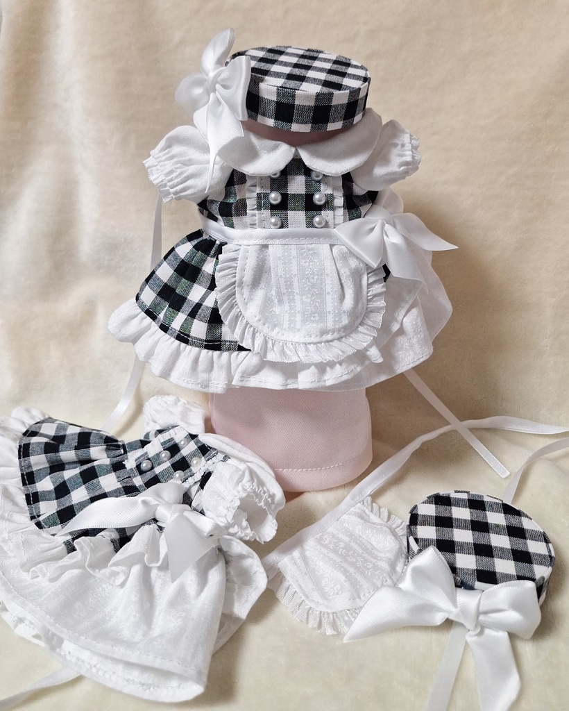 【無属性ぬい】アシンメトリースカートワンピ【棉花娃娃】