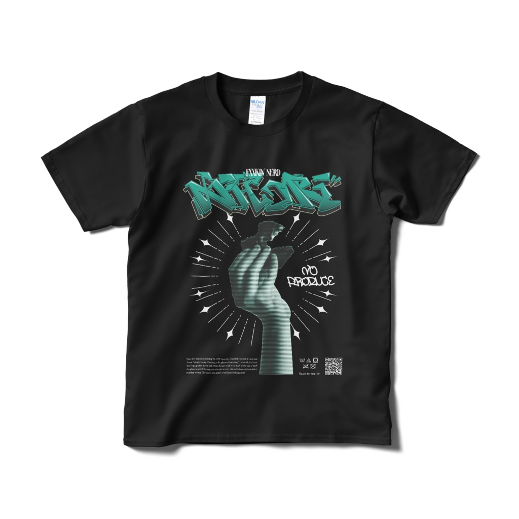 壁にペタリうっとりニトリドーナツTシャツ