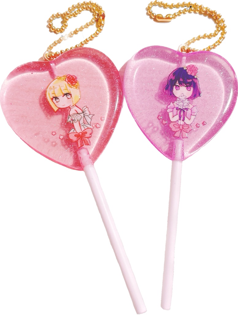 ひゃみさん＆みかみかのペロキャンアクキー