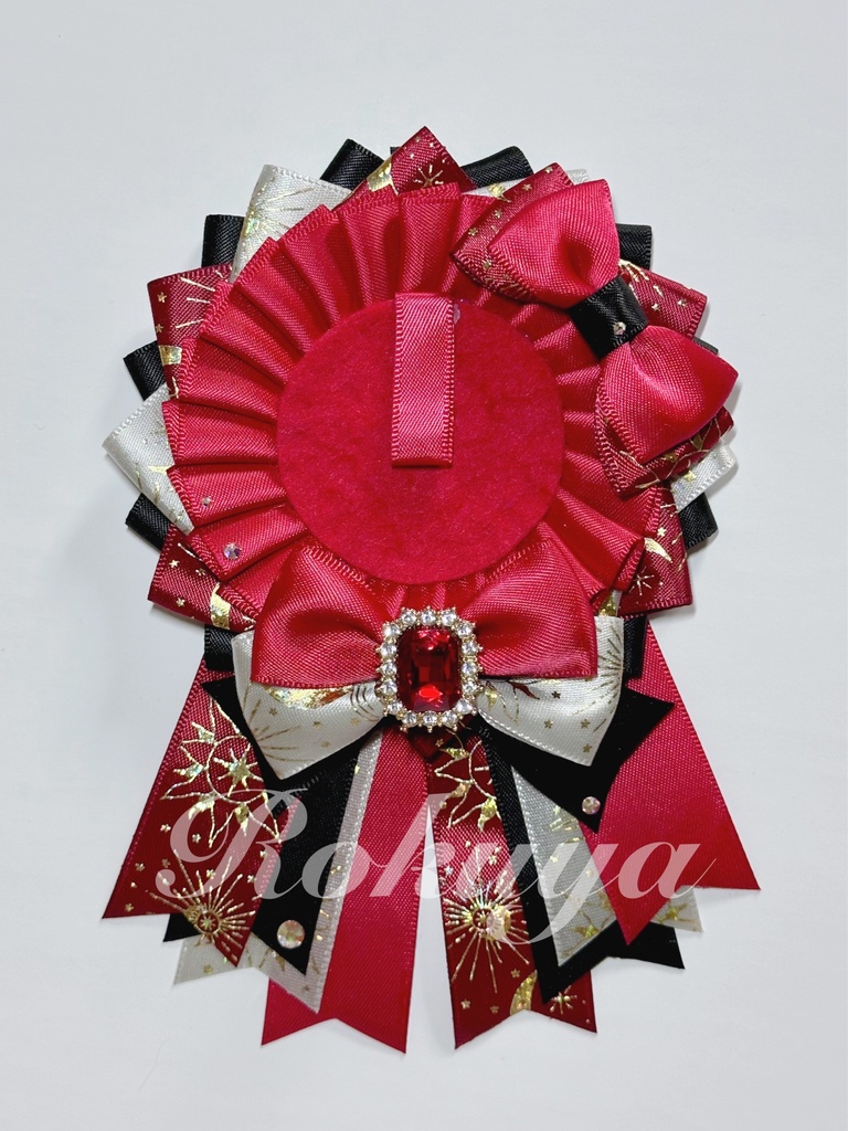 ロゼット(レッド&ブラック②)