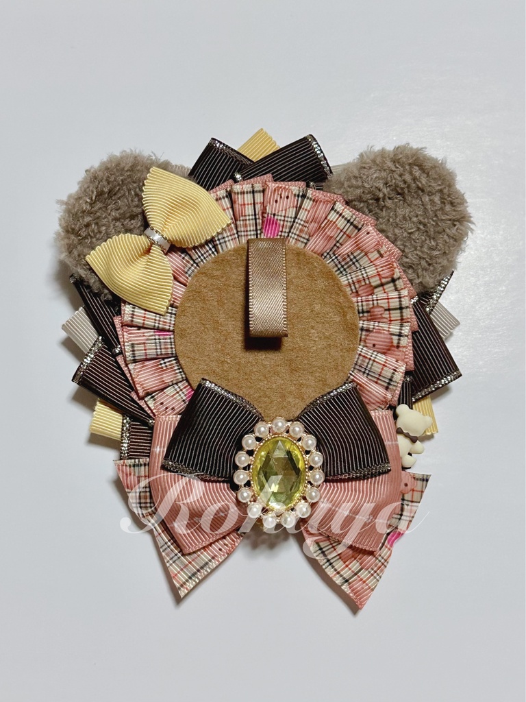 くまロゼット(イエロー)