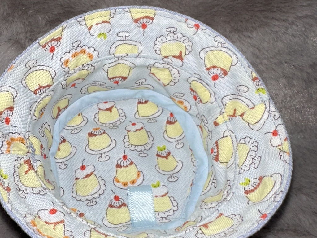 【ぬい帽子】裏地が可愛いバケットハット