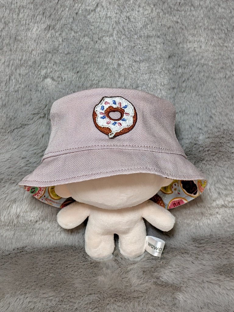 【ぬい帽子】裏地が可愛いバケットハット