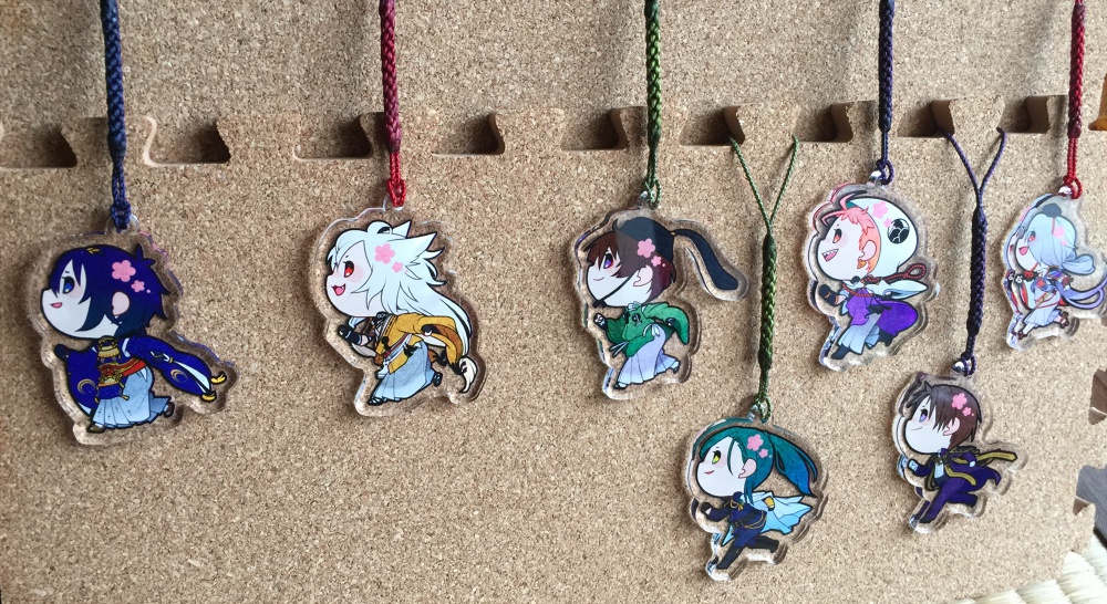 かけっこ男士アクリル根付ストラップ【第一弾】