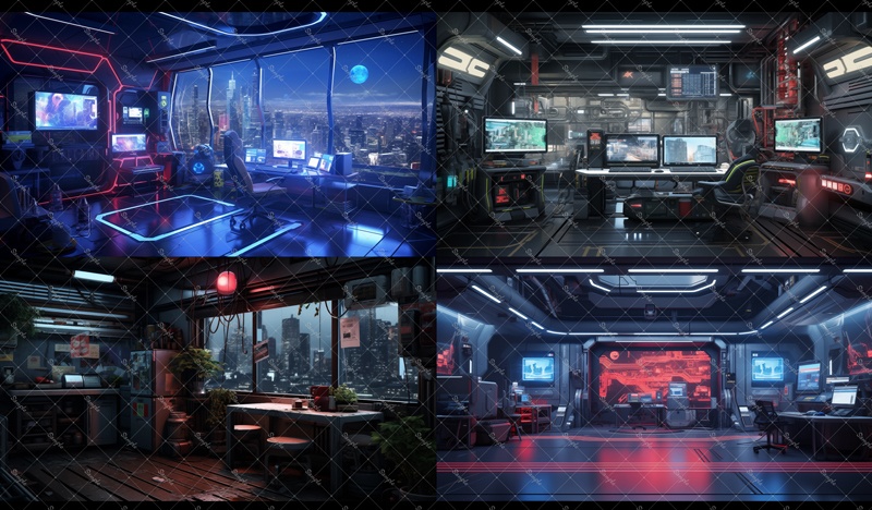 背景素材集(近未来都市NeoTokyo)60枚セット 無料版有