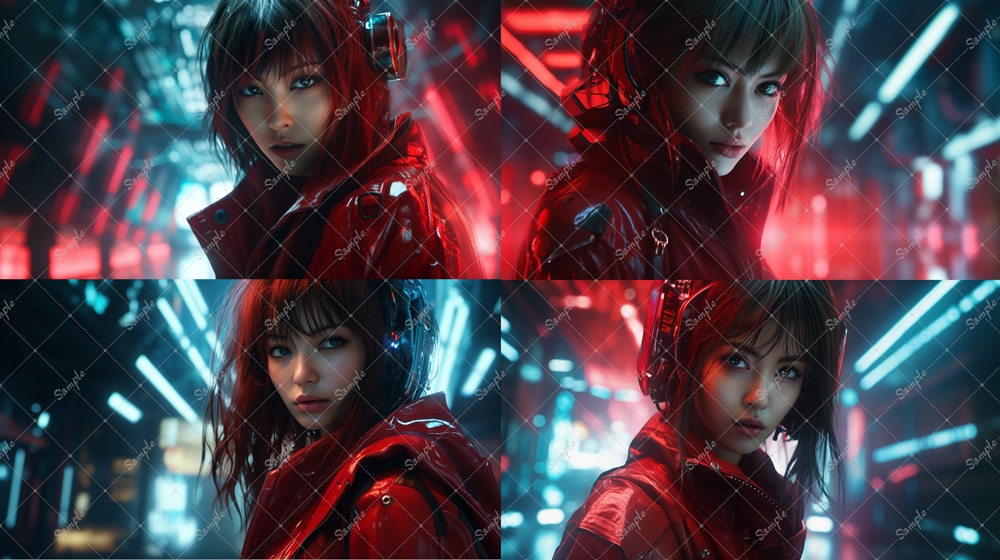 近未来CG風キャラクター素材(全56枚セット) 無料版有