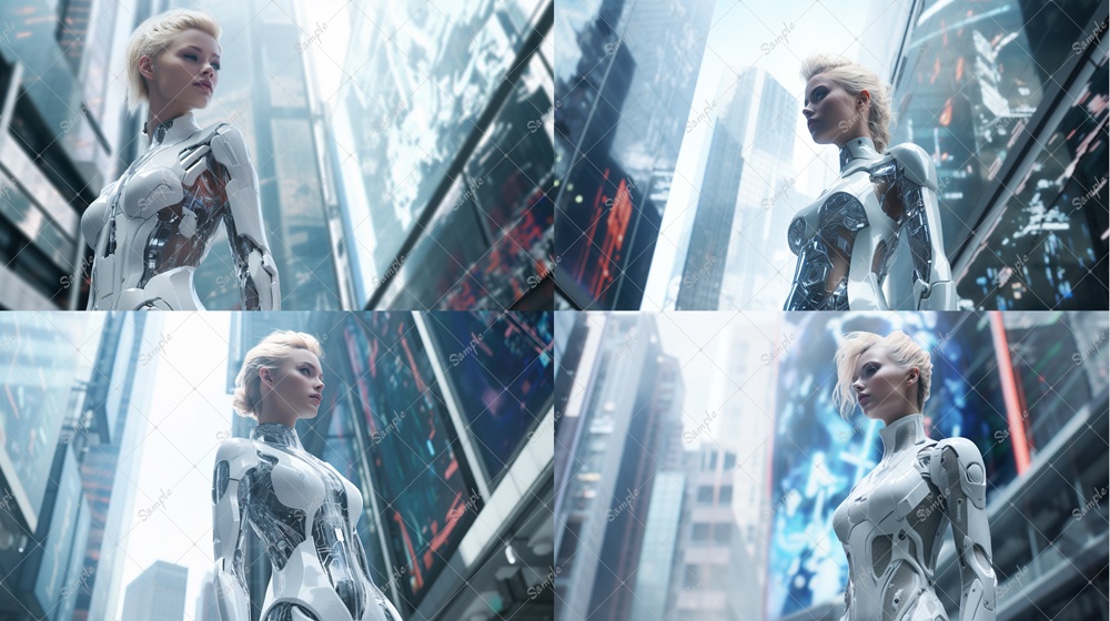 近未来CG風キャラクター素材(全56枚セット) 無料版有