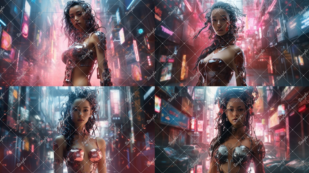 近未来CG風キャラクター素材(全56枚セット) 無料版有