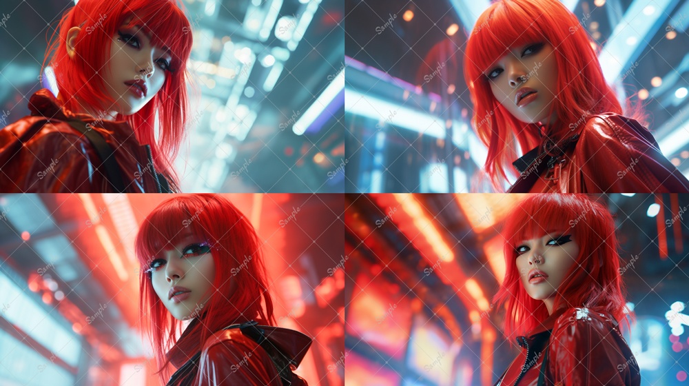 近未来CG風キャラクター素材(全56枚セット) 無料版有