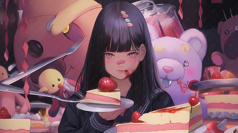 イラスト素材 歌ってみた1枚(全6枚入り)