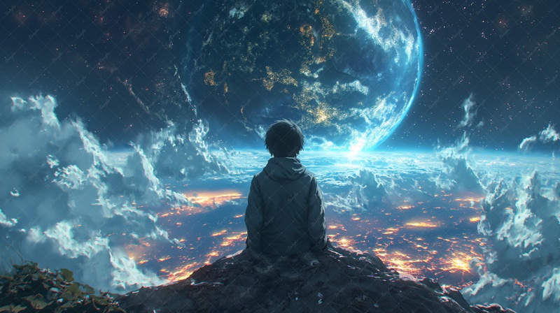 背景素材 美しい夜景【動くシネマグラフ付き】