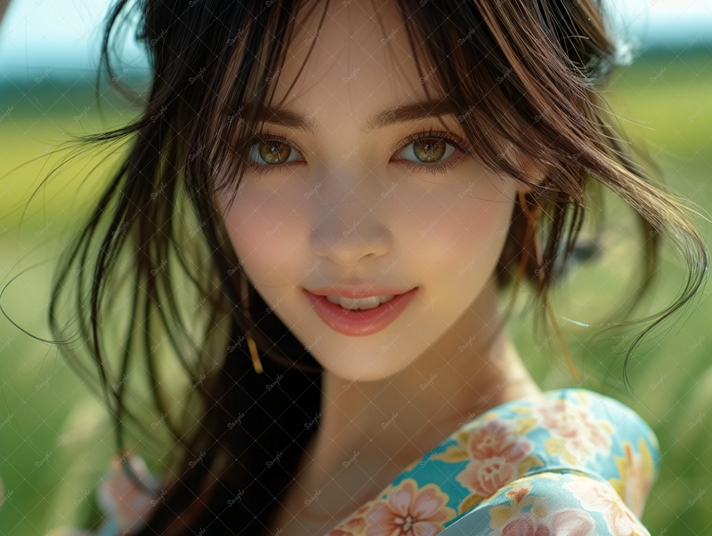 透明感のある実写人物素材(4枚入り)