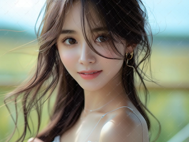 透明感のある実写人物素材(4枚入り)