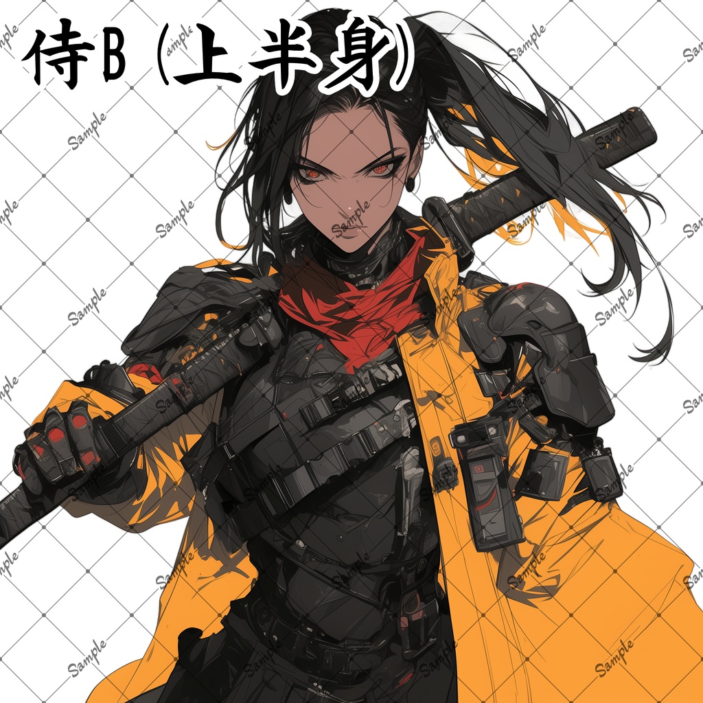 近未来風侍女性(2体セット)