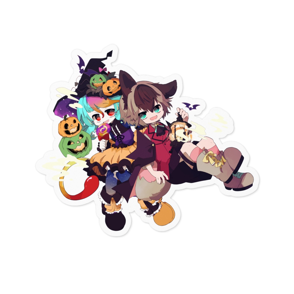 【ステッカー】めてしゃわハッピーハロウィン!