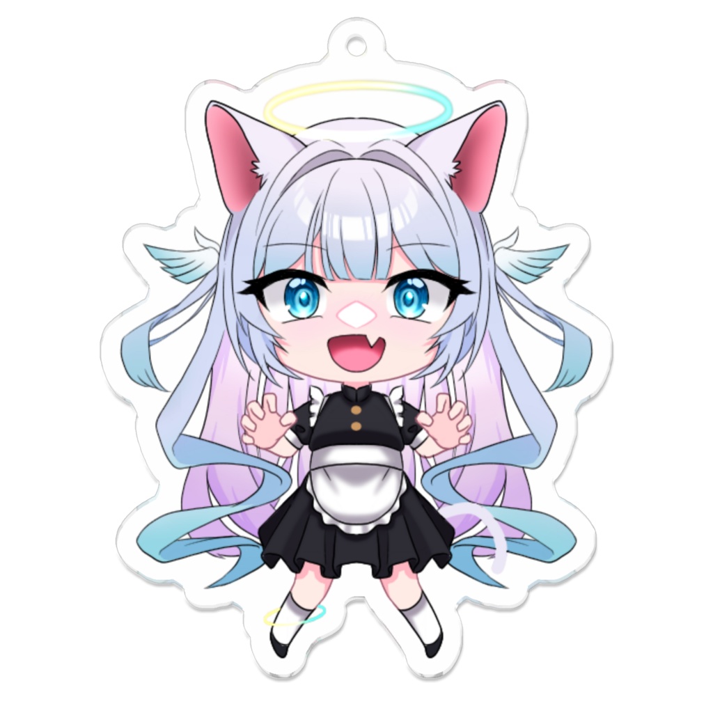 ぐりむさんが描いてくれたにゃんこメイドひまのアクキー