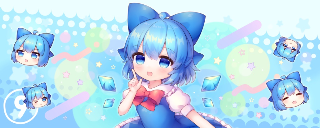 チルノフードタオル