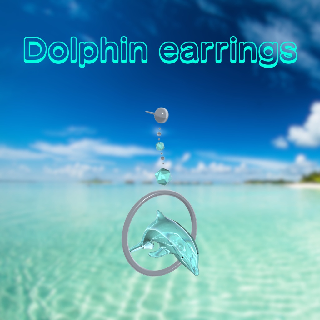 無料/free Dolphin earrings
