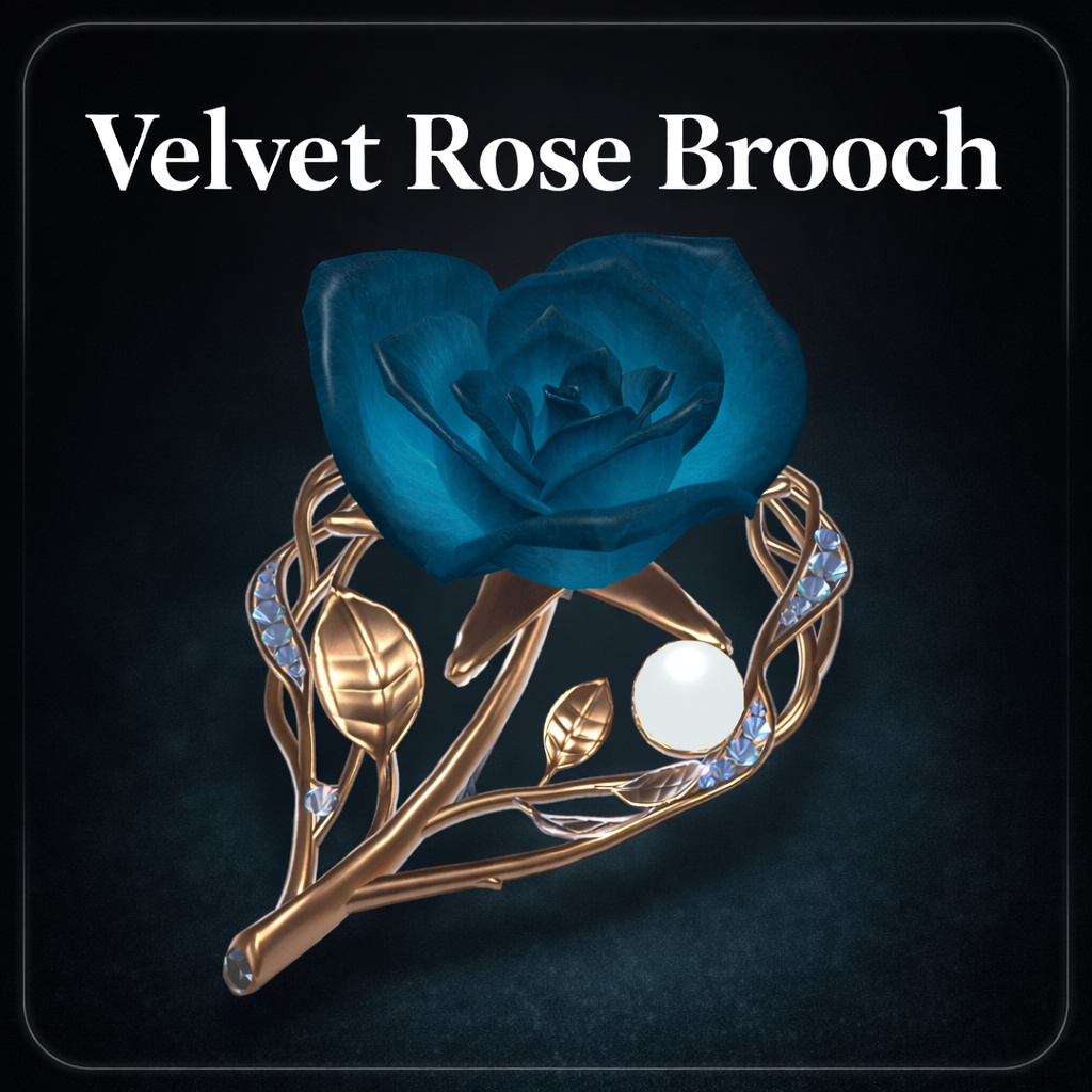 Velvet Rose Brooch