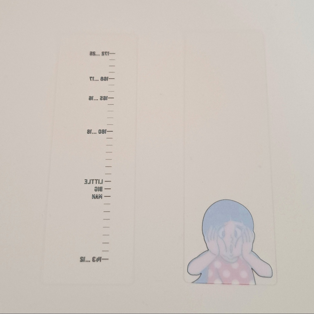 【小さな巨人成長記録+サチ子】クリアしおりセット