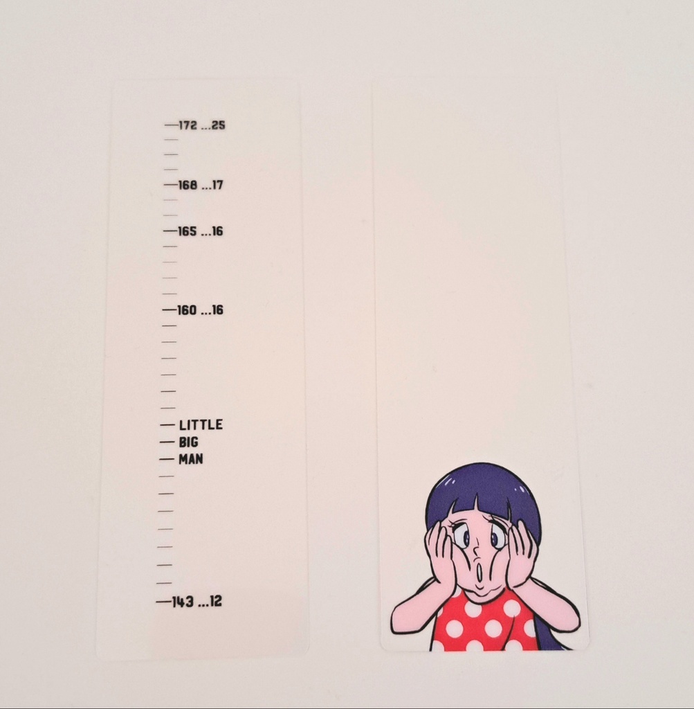 【小さな巨人成長記録+サチ子】クリアしおりセット