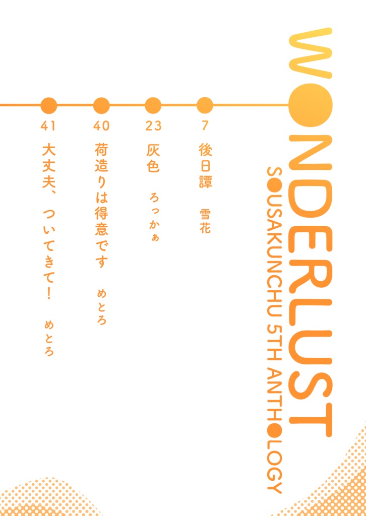 【旅×創作アンソロジー】『Wanderlust』 #そうさくんちゅ